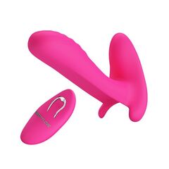 Розовый мультифункциональный вибратор Remote Control Massager - 