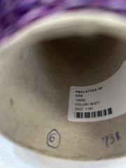 100% шелк с серебристыми пайетками  PAILLETTES SE 500м фиолетовое мулине (6)