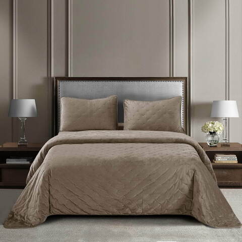 Покрывало 160x220 Sofi De MarkO Иоланта цвета капучино