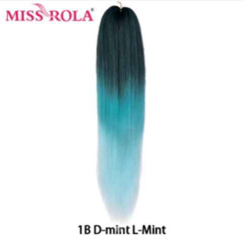 Канекалон M09 Easy Braid (искуственные волосы) 3 цветный 1b/ dark Mint/ light mint