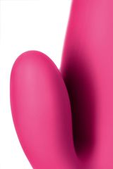 Ярко-розовый вибратор  Satisfyer Vibes Mr. Rabbit с клиторальным отростком - 22,1 см. - 