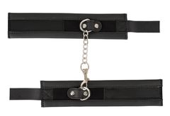 Черные наручники Handcuffs на цепочке - 