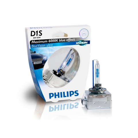 Лампа ксенон D1S (6000К) Philips BlueVision Ultra (блистер)