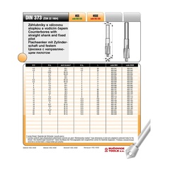 Цековка ц/х M6 6,4/11мм (Проходная чистовая) DIN373 180° HSSE-Co5 Bucovice(CzTool) 853112