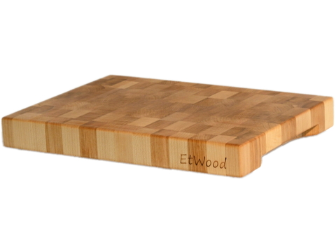 деревянная Торцевая разделочная доска 30x20x3 см. клен