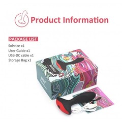 Массажер простаты с дистанционным управлением Solstice, 9.9х3.3 см