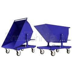 Тележка-контейнер (ТПС) под металлическую стружку и СОЖ (1235х750х820) без колес