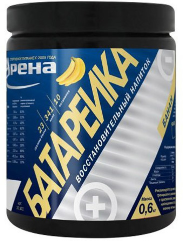 Восстановительный напиток Арена Батарейка банан - 600 гр
