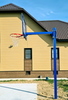 Стойка баскетбольная вынос 1,2м бетонируемая, для улицы (разборная, регулируемая по высоте)