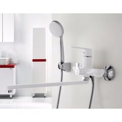 Смеситель для ванны, Frap, с картриджем, бел, F2231