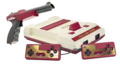 Игровая приставка Retro Genesis 8 Bit Lasergun + 303 игры (модель: C-56C, Серия: C-50, AV кабель, 2 проводных джойстика + пистолет Заппер)