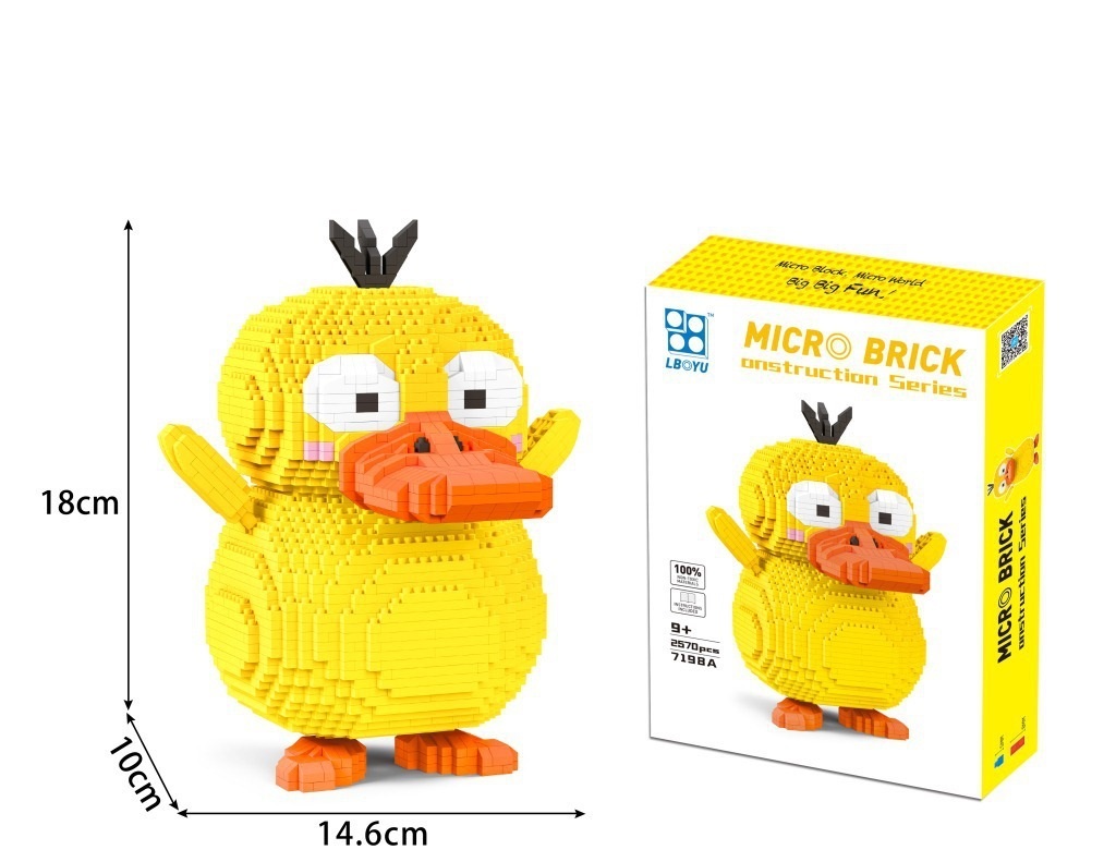 Конструктор 3D мини-блоки 7198A Покемон Pokemon Psyduck / Забавная желтая  утка, 2570 дет. - купить по выгодной цене | Интернет-магазин игрушек и  подарков Saimox.ru с доставкой по всей России