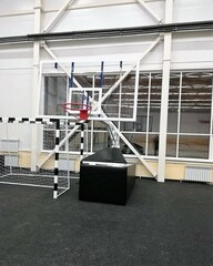 Стойка баскетбольная мобильная складная вынос 2,25м Spektr Sport