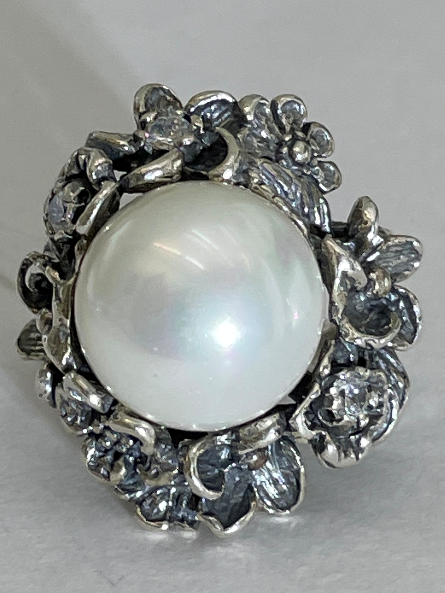 Герань (кольцо из серебра)