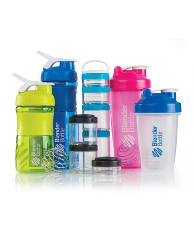 Картинка шейкер Blender Bottle classic full color 828мл белый - 3
