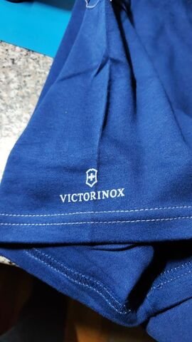 Футболка Victorinox с логотипом, 100% хлопок премиум, Blue, L (9.6082.2L)