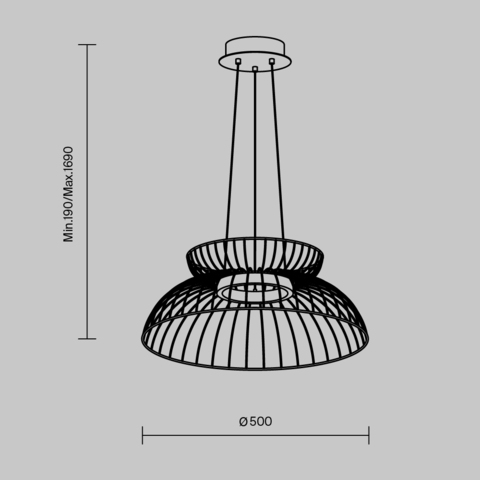 Подвесной светодиодный светильник Freya Citrus FR5398PL-L6B