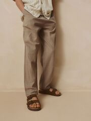 Брюки льняные для мальчика Next AC6-065, Светло-коричневый