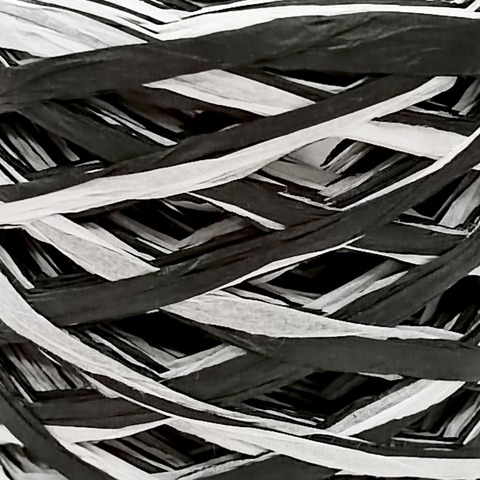 Шпагат бумажный для оформления подарков Alstad, 50 м, бумага, белый/черный