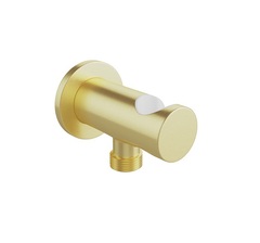 Aqueduto ACENO ACE1250 Шланговое подключение с держателем ручного душа, шлифованное золото фото