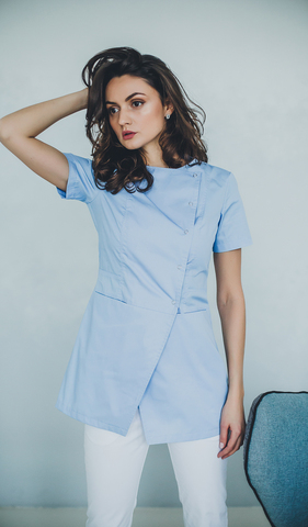 Блуза женская м272-к сансара голубой1112