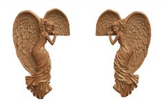 Силиконовый молд № 2939 Ангелы 2 в 1