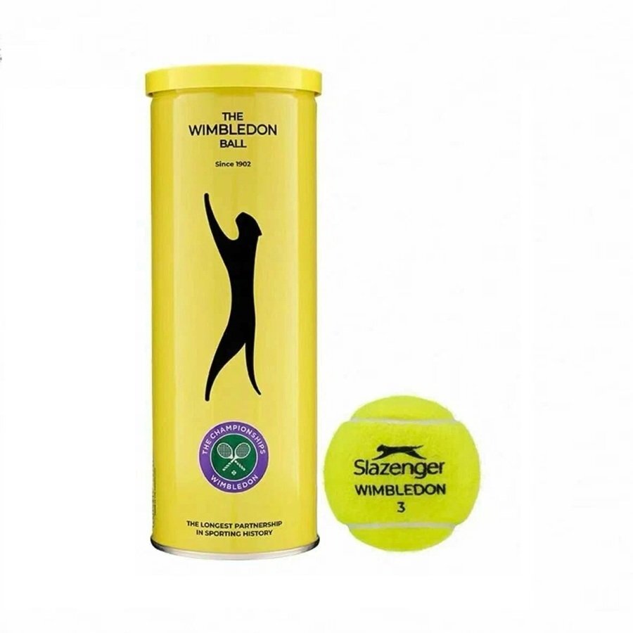 Boîte De 4 Balles De Tennis Slazenger Wimbledon Ultravis - Neuves