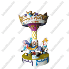 Электрическая Аттракцион карусель «Три лошадки», 1,35×1,35×2,4