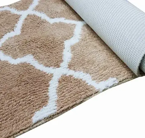 Коврик для ванной комнаты и туалета Norre, 50*120, полиэстер, бежевый