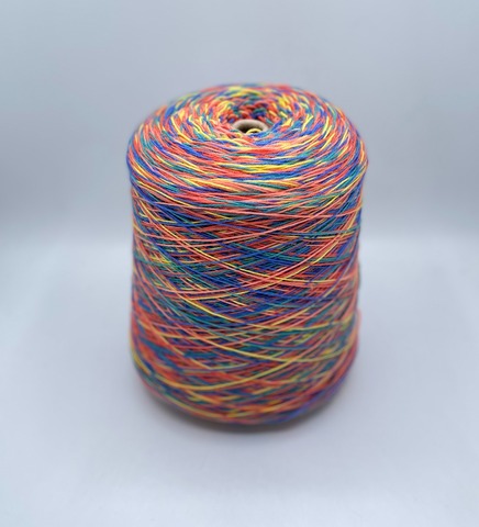 Бобинная пряжа (пр.Италия),Calinza, 420/100гр, 75% Шерсть, 25% Полиамид, цвет-Мультиколор(104). арт.36751