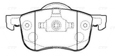 Колодки CTR GK1220 (CKVO-8)
