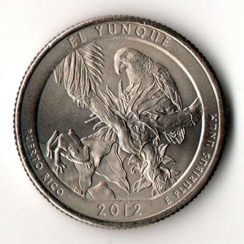 25 центов 11-й парк Пуэрто-Рико Национальный лес Эль-Юнке (Двор P)