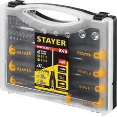STAYER ProTech, 32 предм., набор отверток с насадками, Professional (25134-H18)