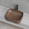Ceramica Nova Element CN6052MDB Умывальник чаша накладная прямоугольная, 50.5x38, цвет: темно-коричневый матовый