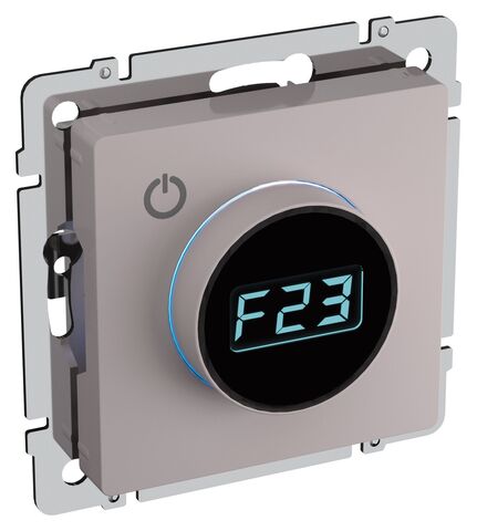 BRITE Термостат электронный с инд. ТС10-1-БрЖ жемч. IEK