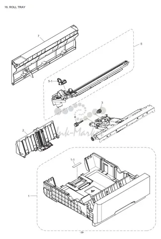 Brother - D02R7P001 - Lower 500 A4 Sheet & Paper Roll Cassette Tray