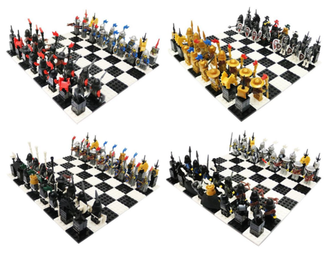 Конструктор Шахматный турнир Среднивековых рыцарей против армии Нежити