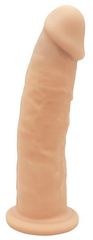 Телесный фаллоимитатор на присоске DILDO 7.5INCH - 19 см. - 