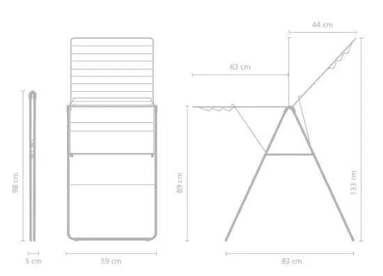 Сушилка напольная HangOn (20 м навески), Серый металлик, арт. 403422 - фото 18