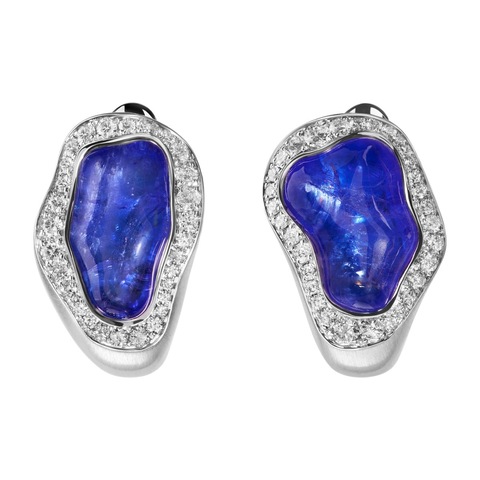 Серьги с Танзанитами и Бриллиантами, E0030-52/1