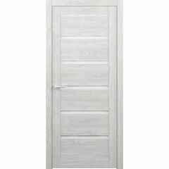 Купить Дверь экошпон Вена дуб нордик стекло матовое