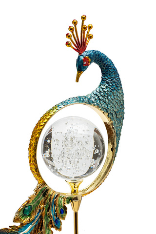 Статуэтка Жар-птица Garda Decor золотисто-зеленая