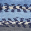 Пряжа YarnArt Crazy Color 134   (Синий, голубой, белый, серый)