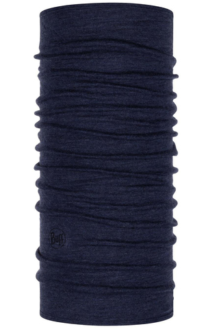 Элитная тёплая мультибандана с шерстью BUFF® Midweight Merino Wool Night Blue Melange