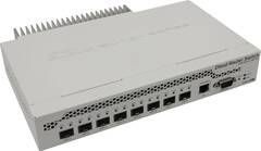Mikrotik CRS309-1G-8S+IN - Коммутатор 8 SFP+, dual-core 800MHz CPU, 512MB RAM, POE, RS232 serial port