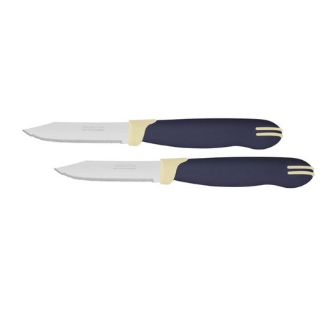 Ножи для овощей 7,5 см, 2 ножа, в блистере Multicolor (И7636)