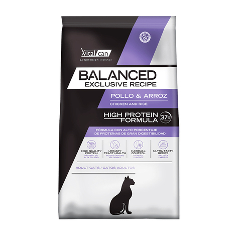 Vitalcan Balanced Cat Adult Exclusive Recipe 3 кг КУРИЦА РИС для взрослых кошек Виталкан