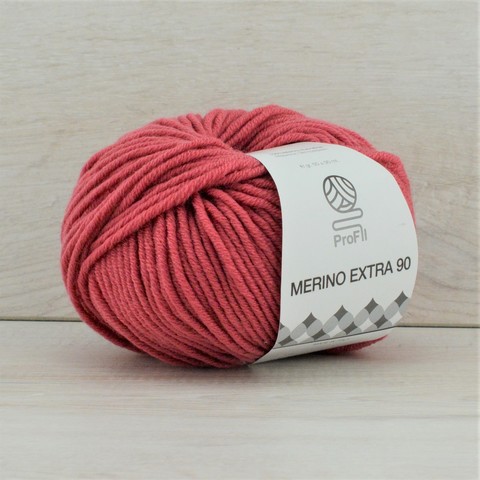 Пряжа Merino Extra 90 (Мерино экстра 90) Брусничный 733