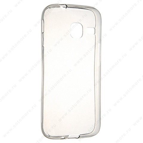 Накладка силиконовая ультра-тонкая для Samsung Galaxy J1 mini J105 2015 черная (прозрачная)