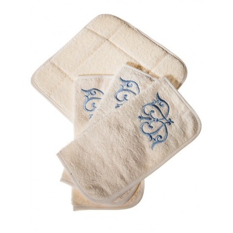 Набор полотенец 3 шт Old Florence Ванити и корзинка голубой